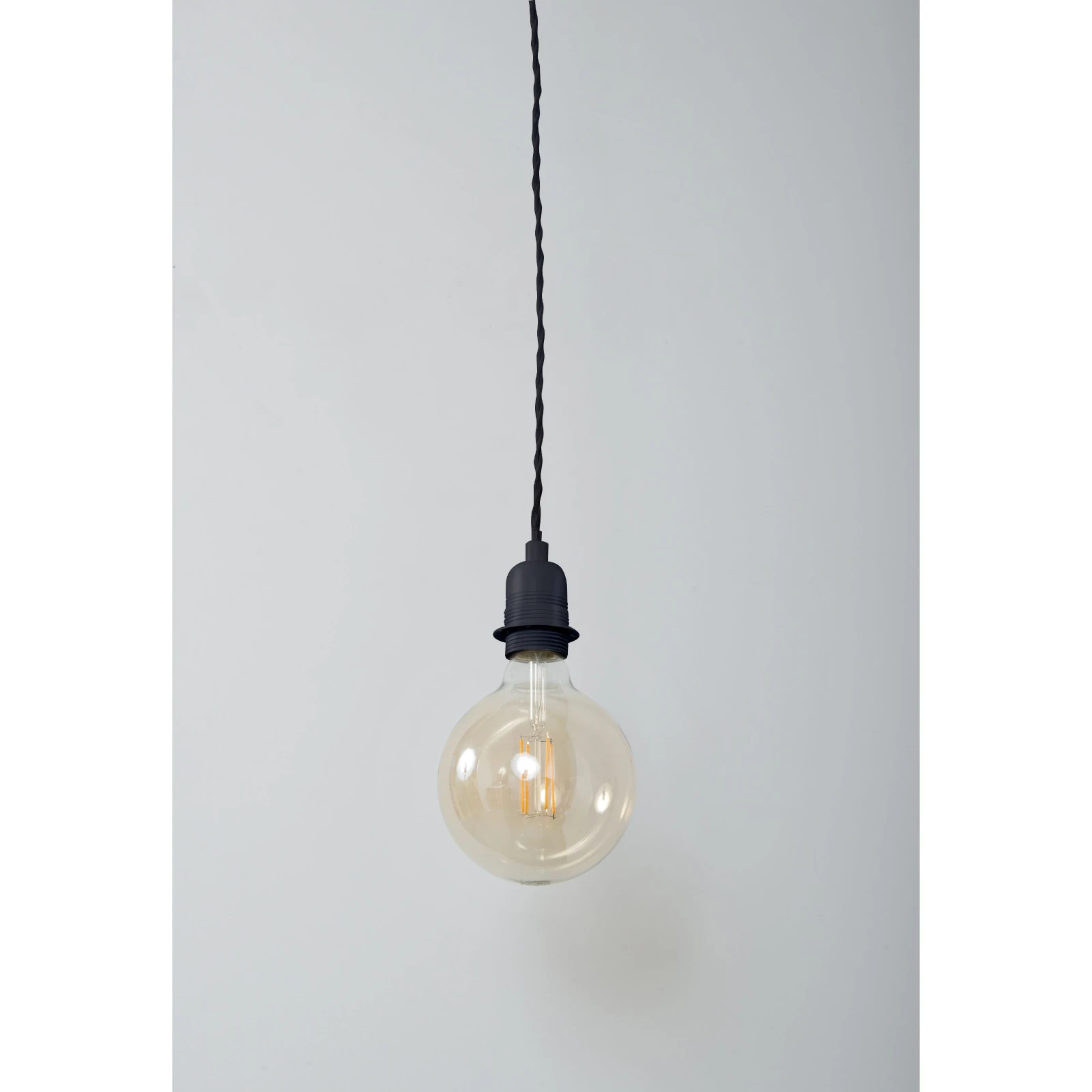 KSR KSR1650BLK Carlota E27 Single Pendant Matt Black