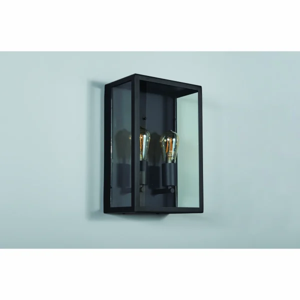 KSR Barella Wall Lantern Twin E27 Black IP44 - Image 4