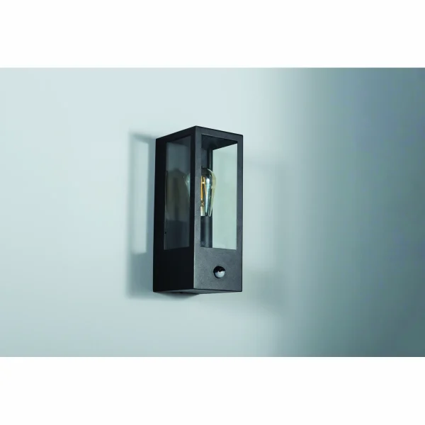 KSR Barella Wall Lantern Single E27 PIR Black IP44 - Image 4
