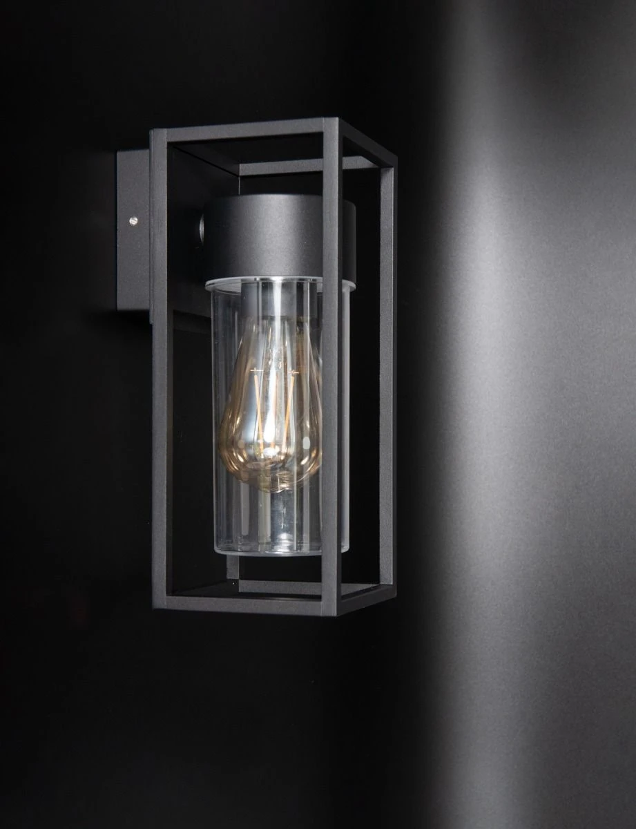 KSR Barella S Wall Lantern Single E27 Black IP44 - Image 3