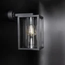 KSR Barella L Wall Lantern Single E27 Black IP44 - Image 2