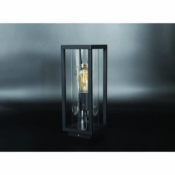KSR Barella L Pillar Lantern E27 Black IP44 - Image 4