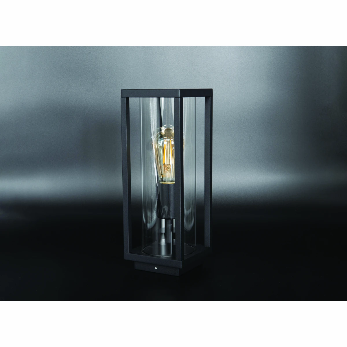 KSR Barella L Pillar Lantern E27 Black IP44 - Image 4