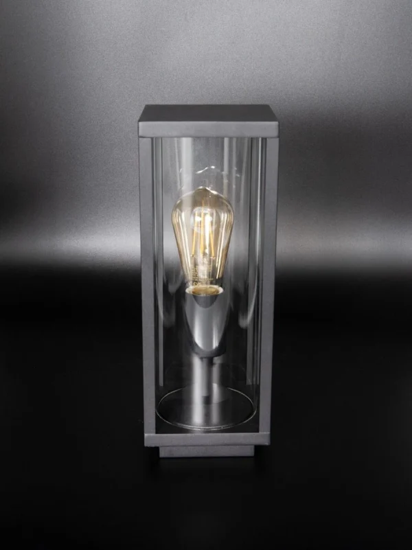 KSR Barella L Pillar Lantern E27 Black IP44