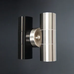 KSR Luso II GU10 Up/Down Wall Light Stainless Steel