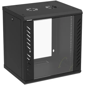 Gigamedia 19'' Wall Mount Cabinet With Sides Access Flatbox 12U 600mm