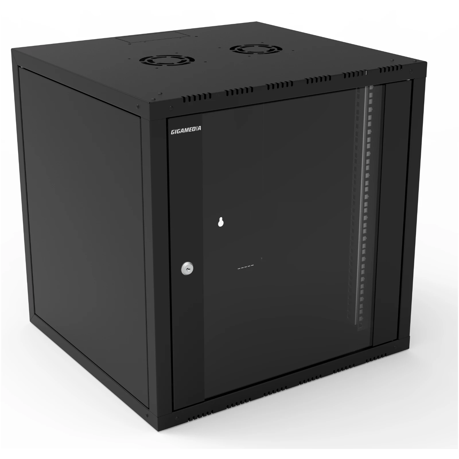 Gigamedia 19'' Wall Mount Cabinet With Sides Access INIBOX 12U 600mm Width