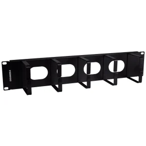 Gigamedia 19'' Rings Cables Management Panel 2U - Black