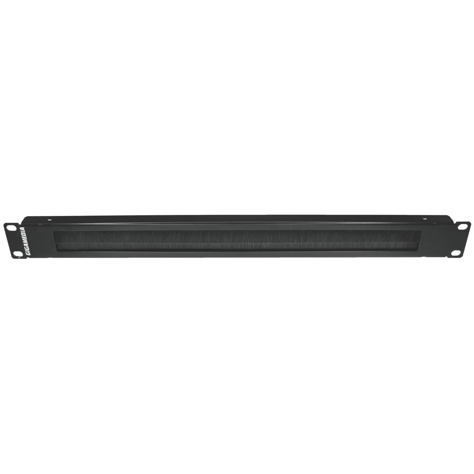 Gigamedia 19'' Brush Cables Management Panel 1U - Black