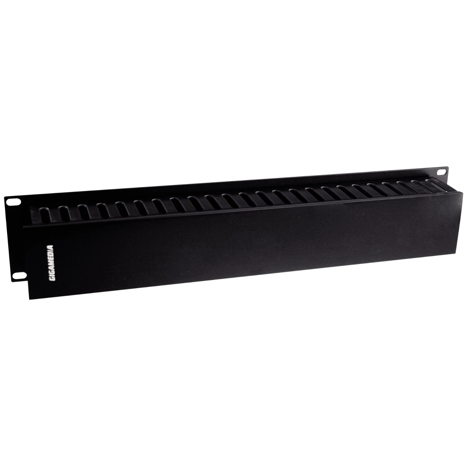 Gigamedia 19'' Duct Cables Management Panel 2U - Black