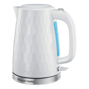 Russell Hobbs Honeycomb 1.7L Rapid Boil Kettle White
