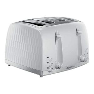 Russell Hobbs Honeycomb 4 Slice Toaster White