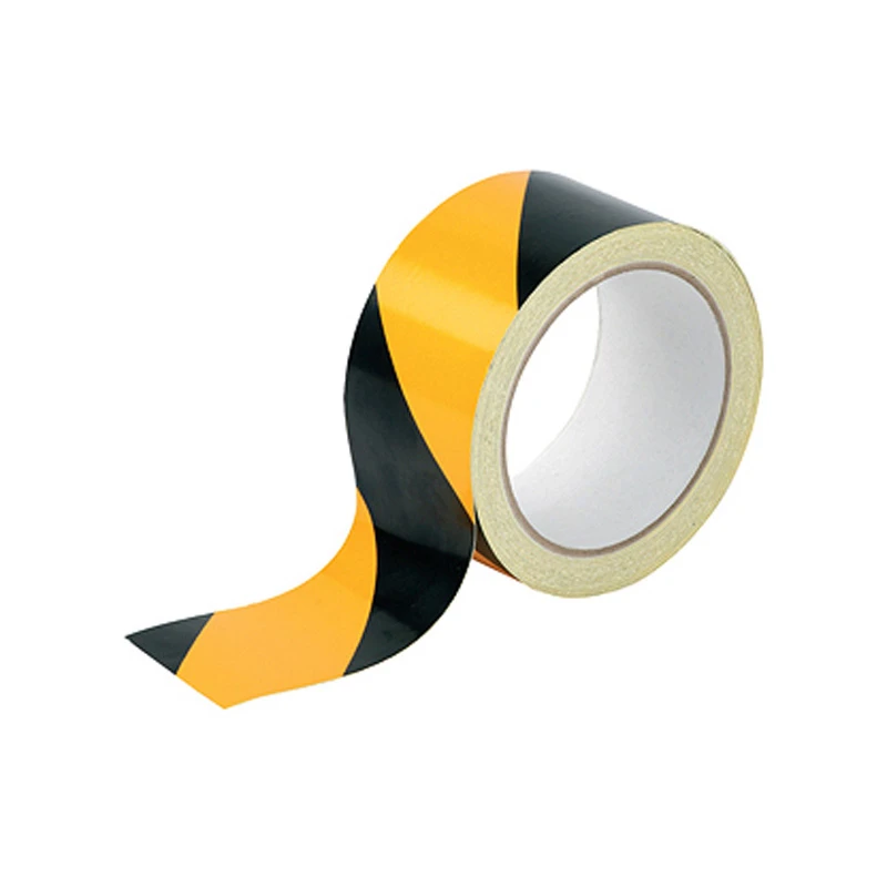 Reflective Tape Self Adhesive Black/Yellow 50mm x 10m