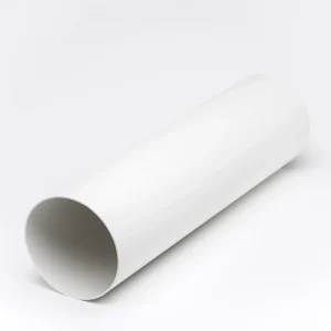 Steeple 41900 4" White PVC Round Duct Pipe 100mm Diameter x 1000mm