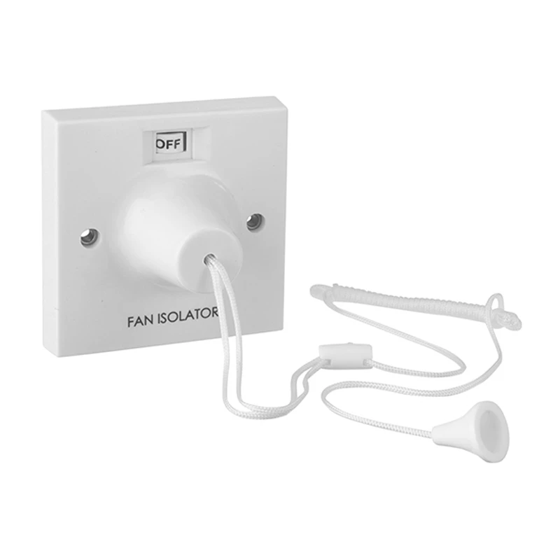 BG Ceiling Switch Fan Isolator Triple Pole 10A White