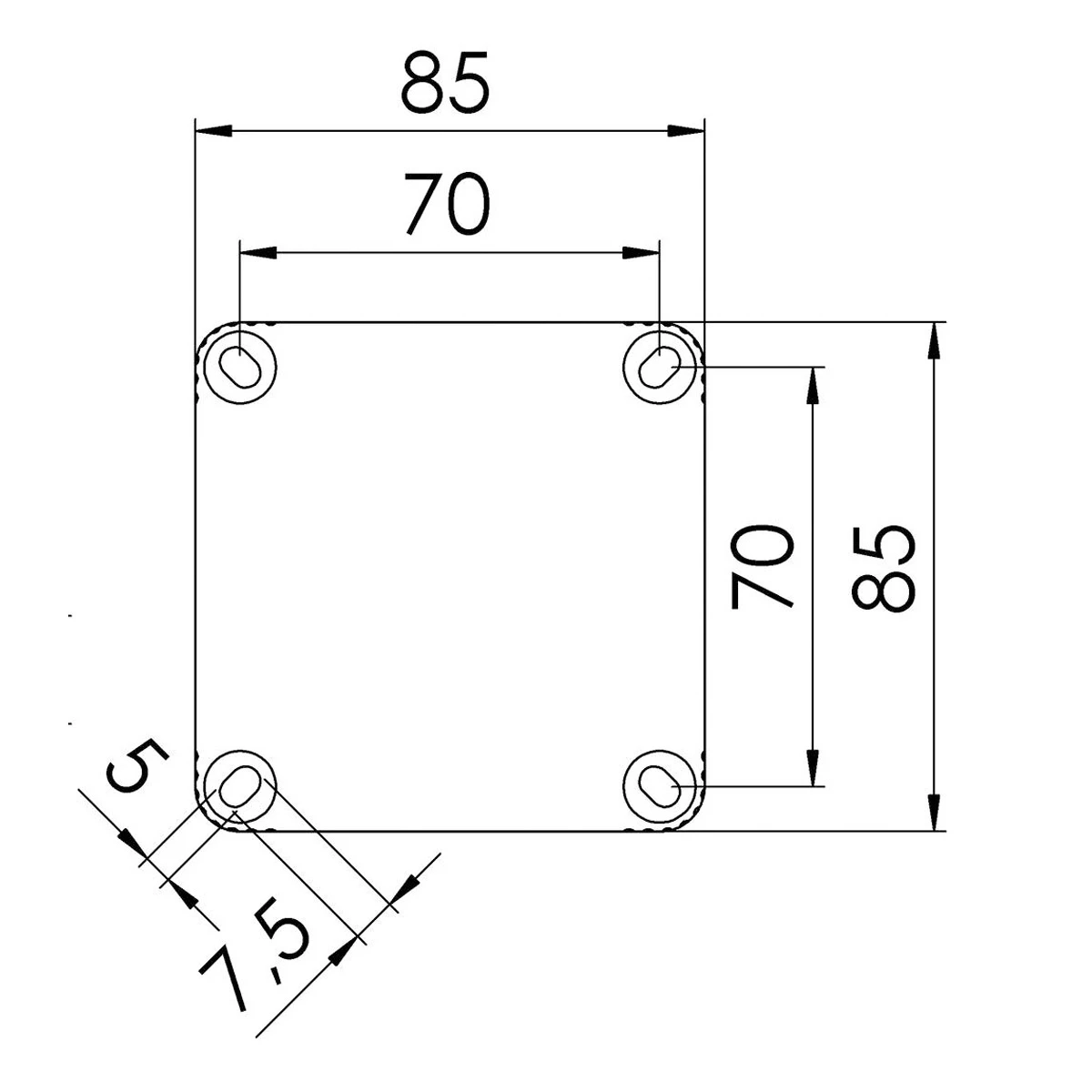 Wiska 10060611 COMBI3085W Junction Box - IP66 85x85x51mm 32A White - Image 4