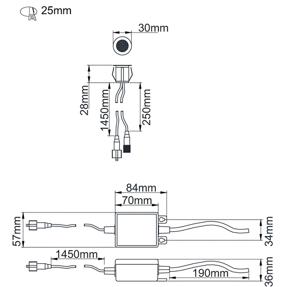 KSR KSR1334RGB RGB LED Light Decking Kit Cabello 10 X 0.4W - Image 4
