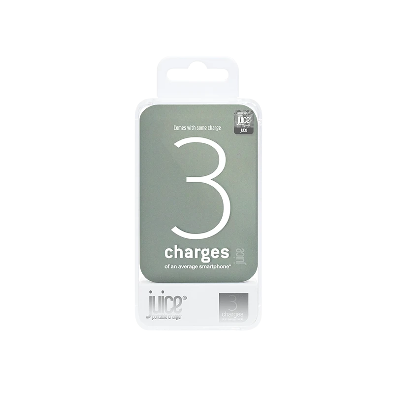 Juice JUI-PBANK3-GRY Portable Power Bank - 3 Full Charges - 10,000mAh - Grey - Image 4