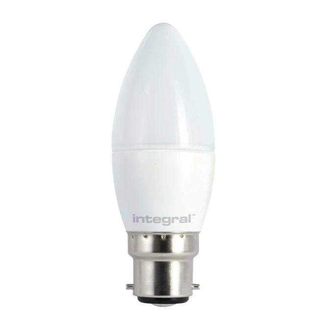 Candle Bulb B22 470Lm 4.2W 2700K Dimmable 240 Beam Frosted Integral - Image 3