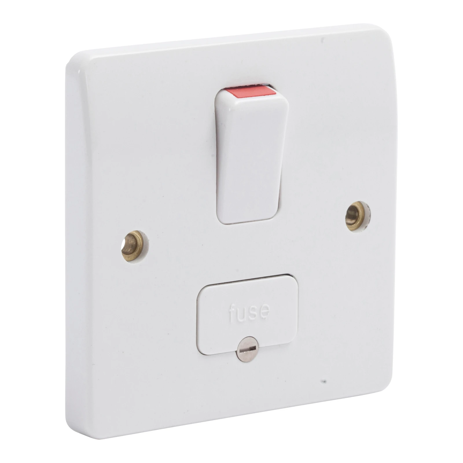 MK K1040WHI Double Pole Connection Unit - 13A Switched Fused Spur White - Image 3