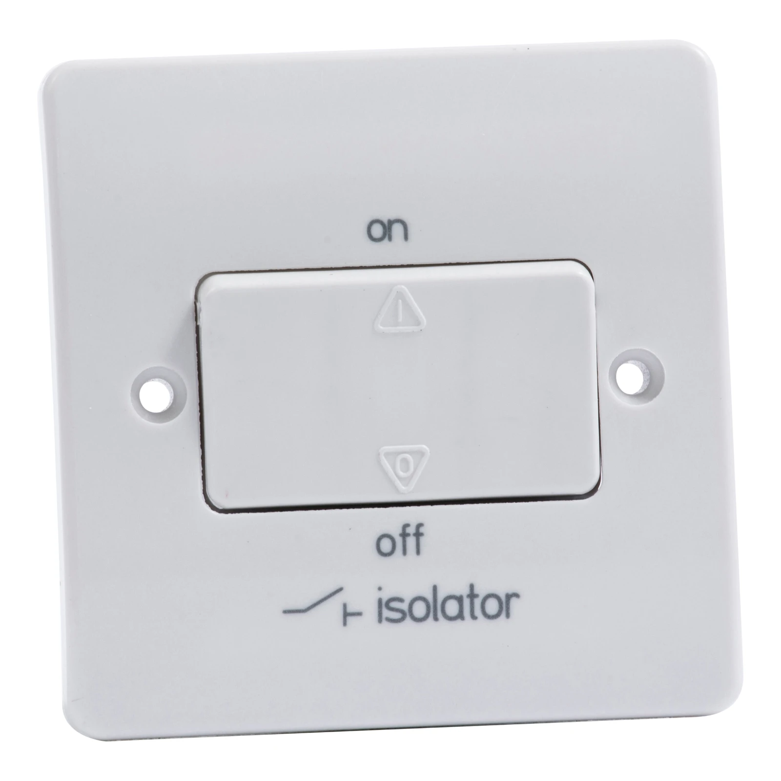 MK K4859WHI 3 Pole Fan Isolator No Lock + Key 10A White - Image 4