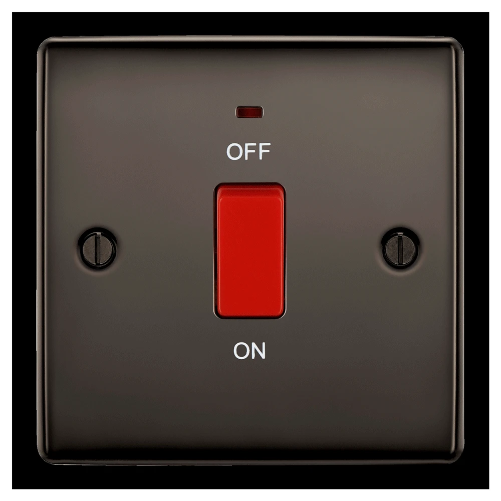 BG Nexus NBN74 Black Nickel Cooker Control Unit&Neon 45A - Image 4