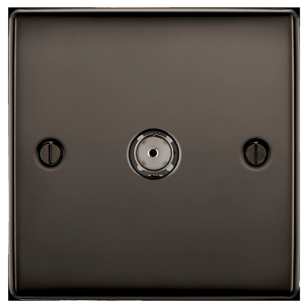 BG Nexus NBN60 Coaxial Socket 1 Gang Black Nickel - Image 4