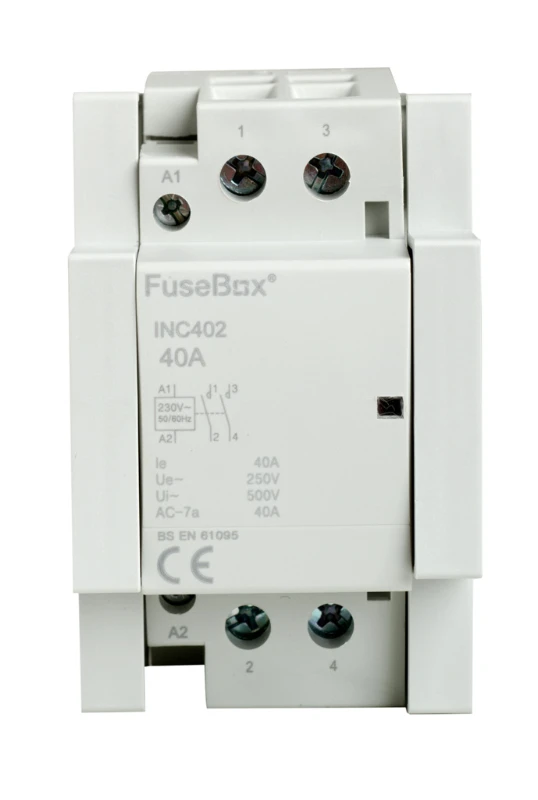 Fusebox INC402 Contactor Double Pole 230V 40A - Image 4