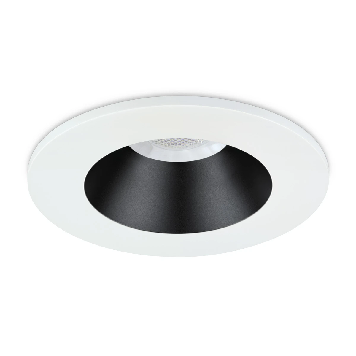 JCC JC1019/WHBLK V50 Pro Anti-glare Fire Rated LED Downlight 7.5W IP65 3000/4000K White Bezel/Black Cone - Image 4