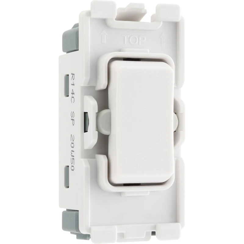 20A 20AX Module 2 Way Retractive Single Pole (PRESS) Centre Off - Image 3
