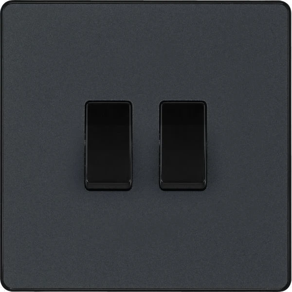 BG Evolve PCDMG42B 2 Gang 2 Way Switch Matt Grey - Image 3
