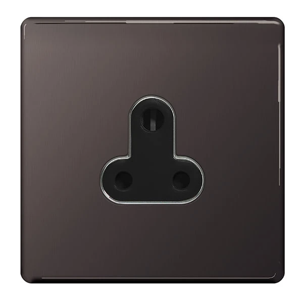 Black Nickel 5A Unswitched Socket Round Pin Black Insert Round Pin And Export Socket Outlet - Image 3