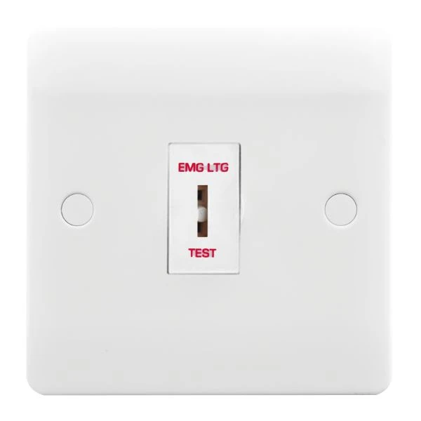 Verve HM2048 10AX 1 Gang Double Pole Emergency Keyswitch White - Image 3