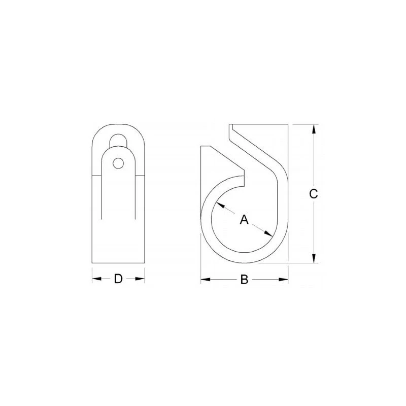 Cable Cleat Telcleat Single Polythene 21.7-28.5mm - Image 3
