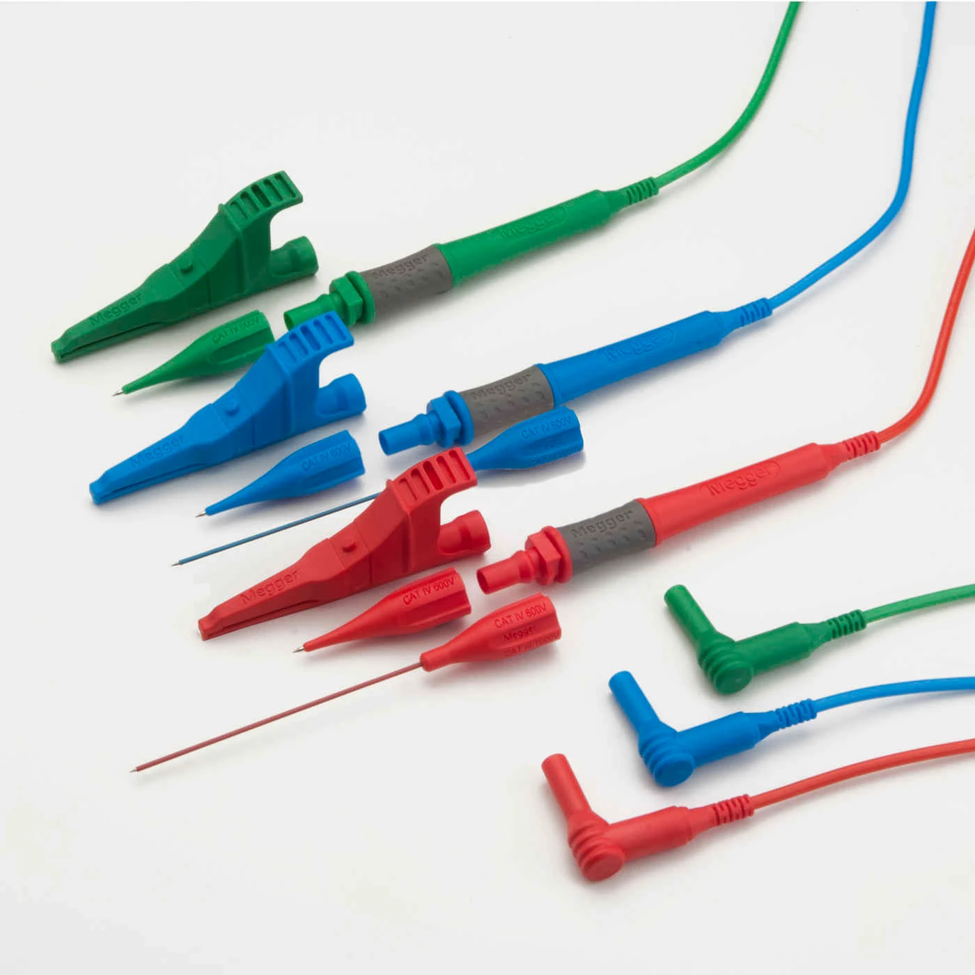 Megger 3 Lead Pro Set Rd/Gn/Bu Non-Fused (Boxed) - Image 4