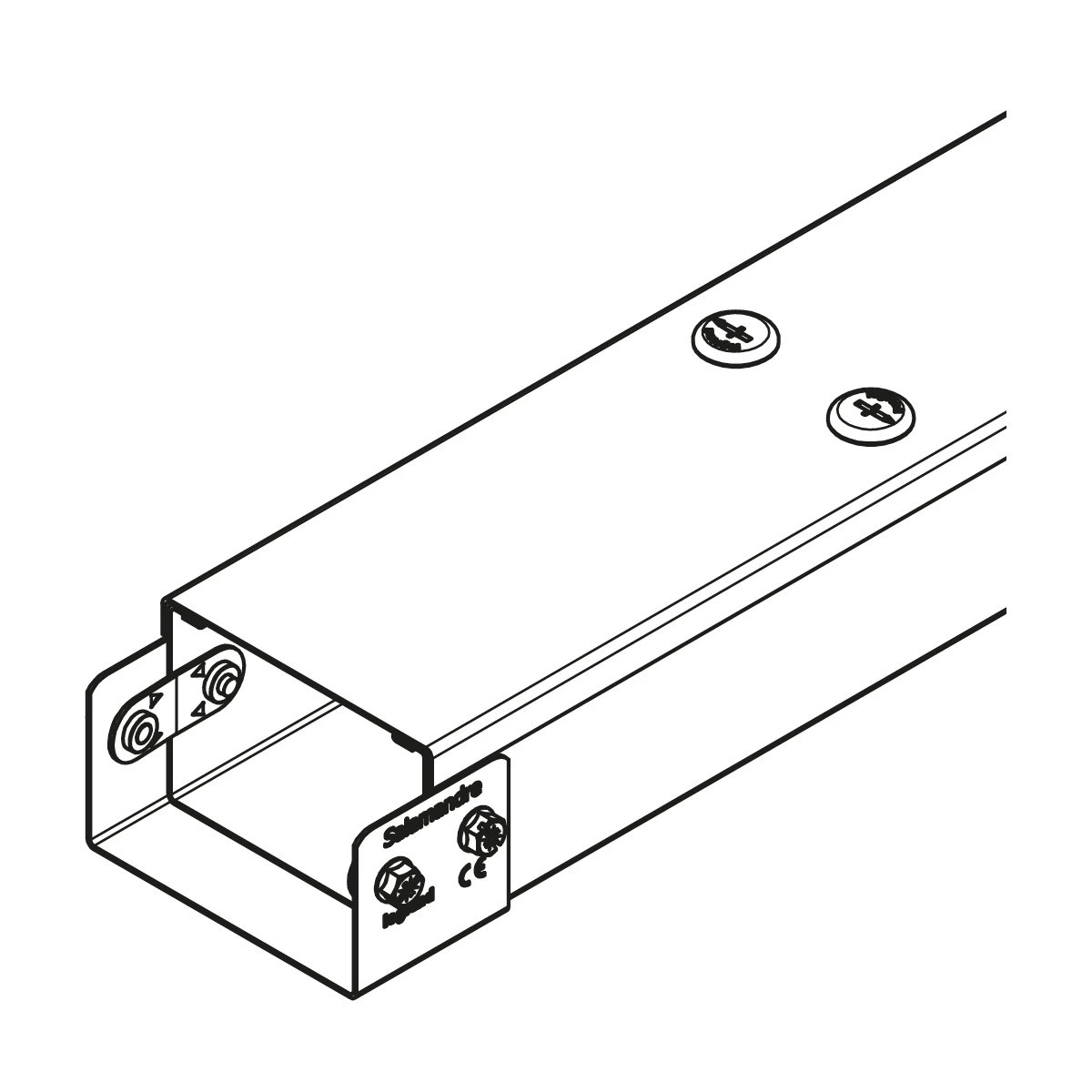 Legrand Trunking 1 Compartment Lid+Couplers 150 x 50mm x 3m Pre-Galvanised Steel - Image 4