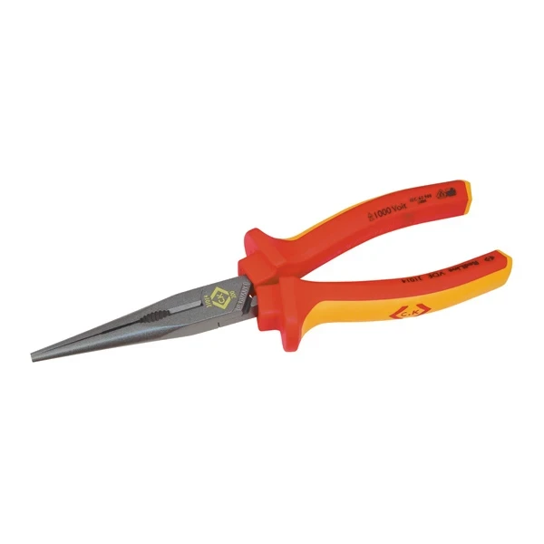CK Tools 431014 Redline VDE 8" Snipe Nose Pliers (200mm) - Image 3