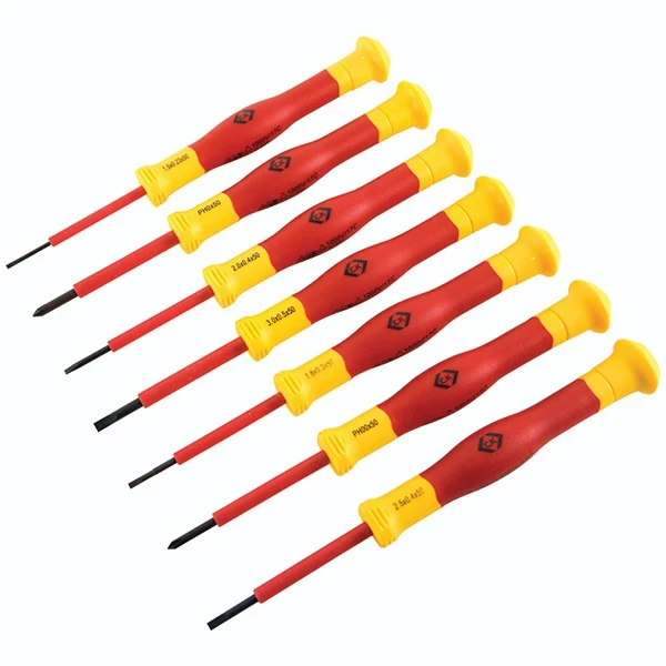CK Tools T4897 VDE Precision Screwdriver 7 Piece Set - Image 3
