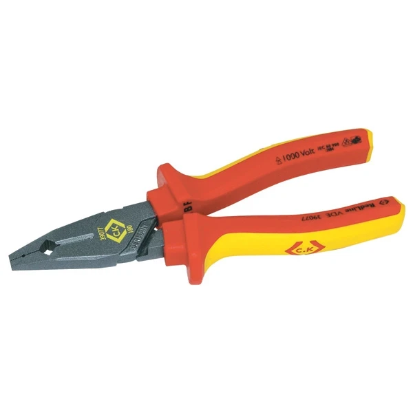 CK Tools T39077-180 7" Electricians Pliers RedLine VDE (180mm) - Image 3