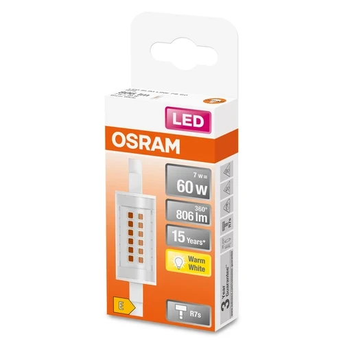 Osram LED SLIM LINE R7S 78.0mm 60 6W 2700K R7s Lamp - Image 4