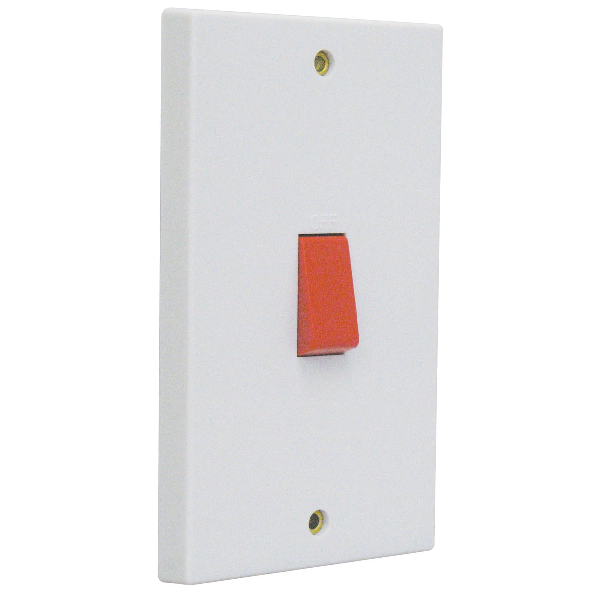 Essentials 11S452 2 Gang 45A Double Pole Switch White - Image 3