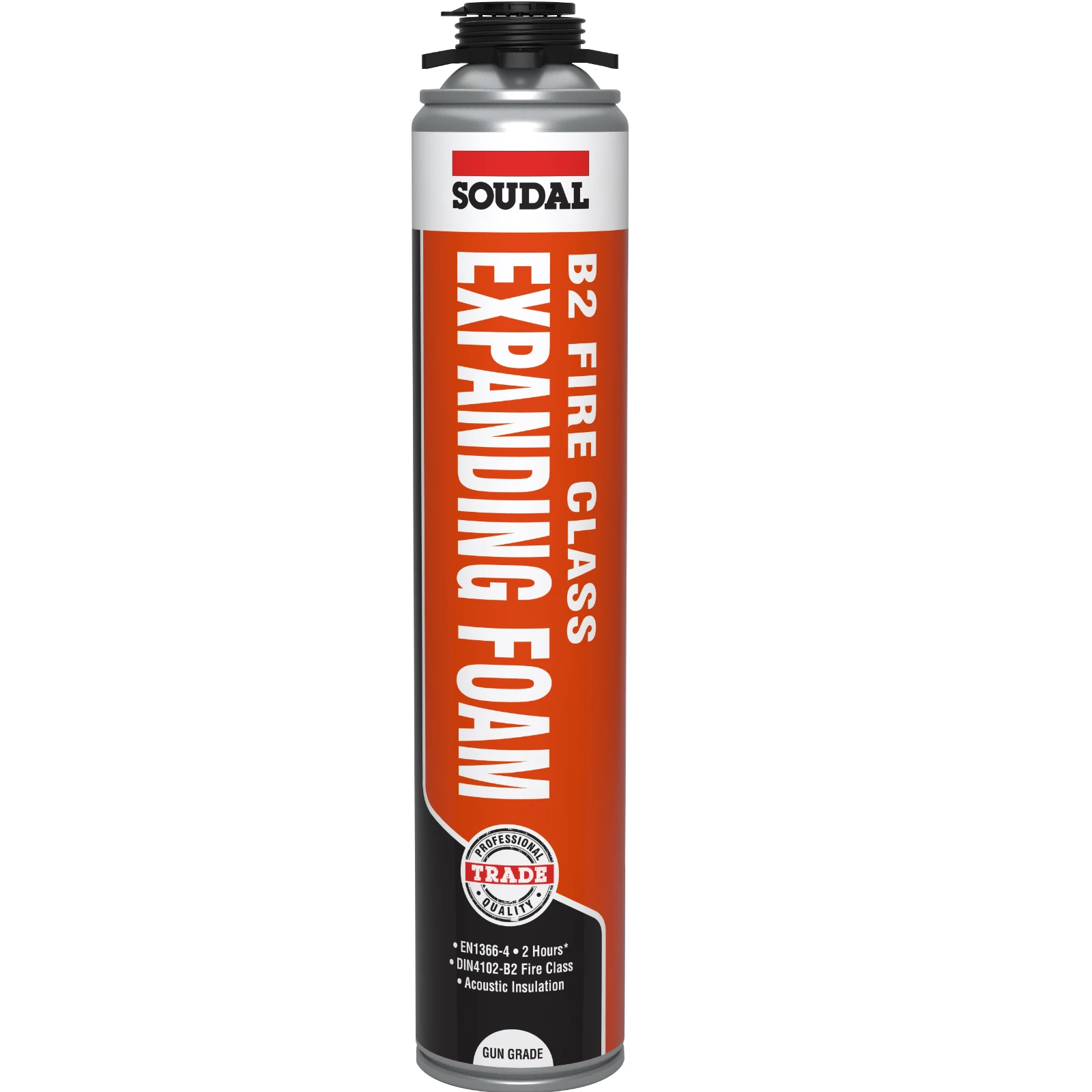 Soudal B2 Fire & Acoustic Expanding Foam Gun Grade 750ml - Image 3