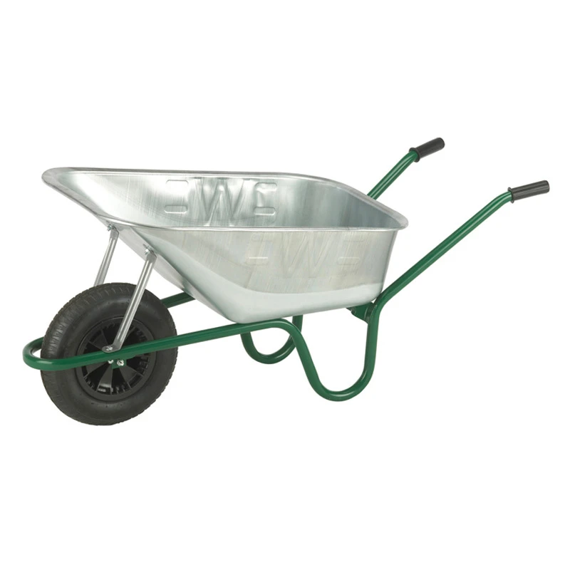 Wheelbarrow Invincible 120L Silver Galvanised - Image 3