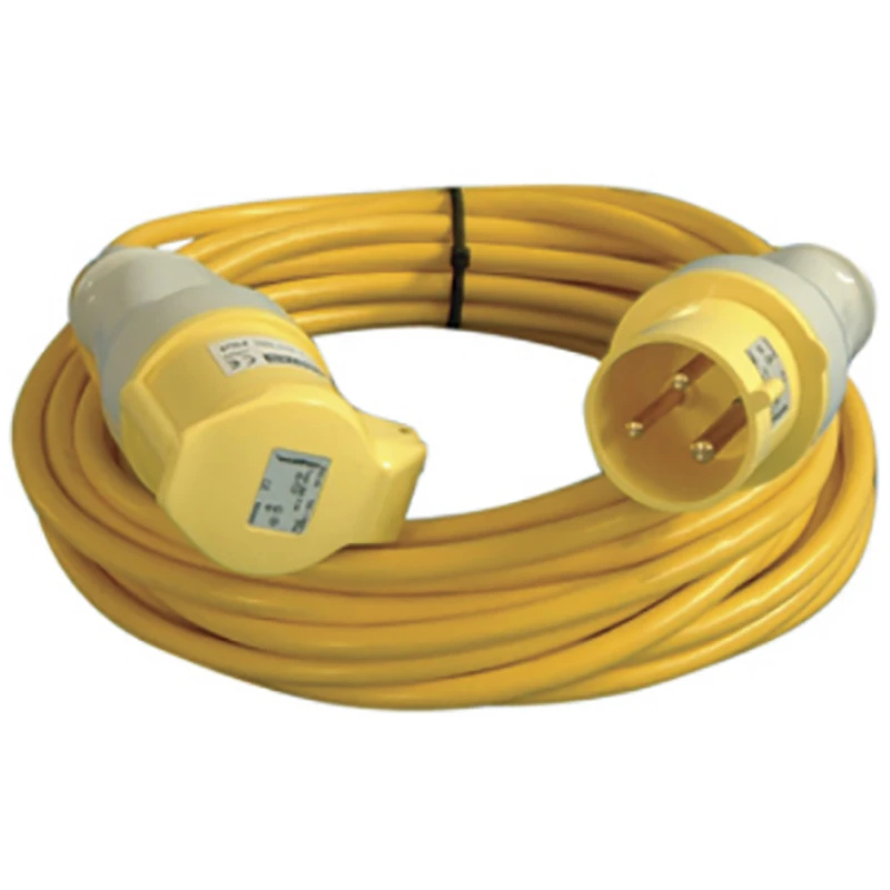 110V 3 Core Arctic Grade Extension Cable 4mm² x 14m Yellow - Image 4