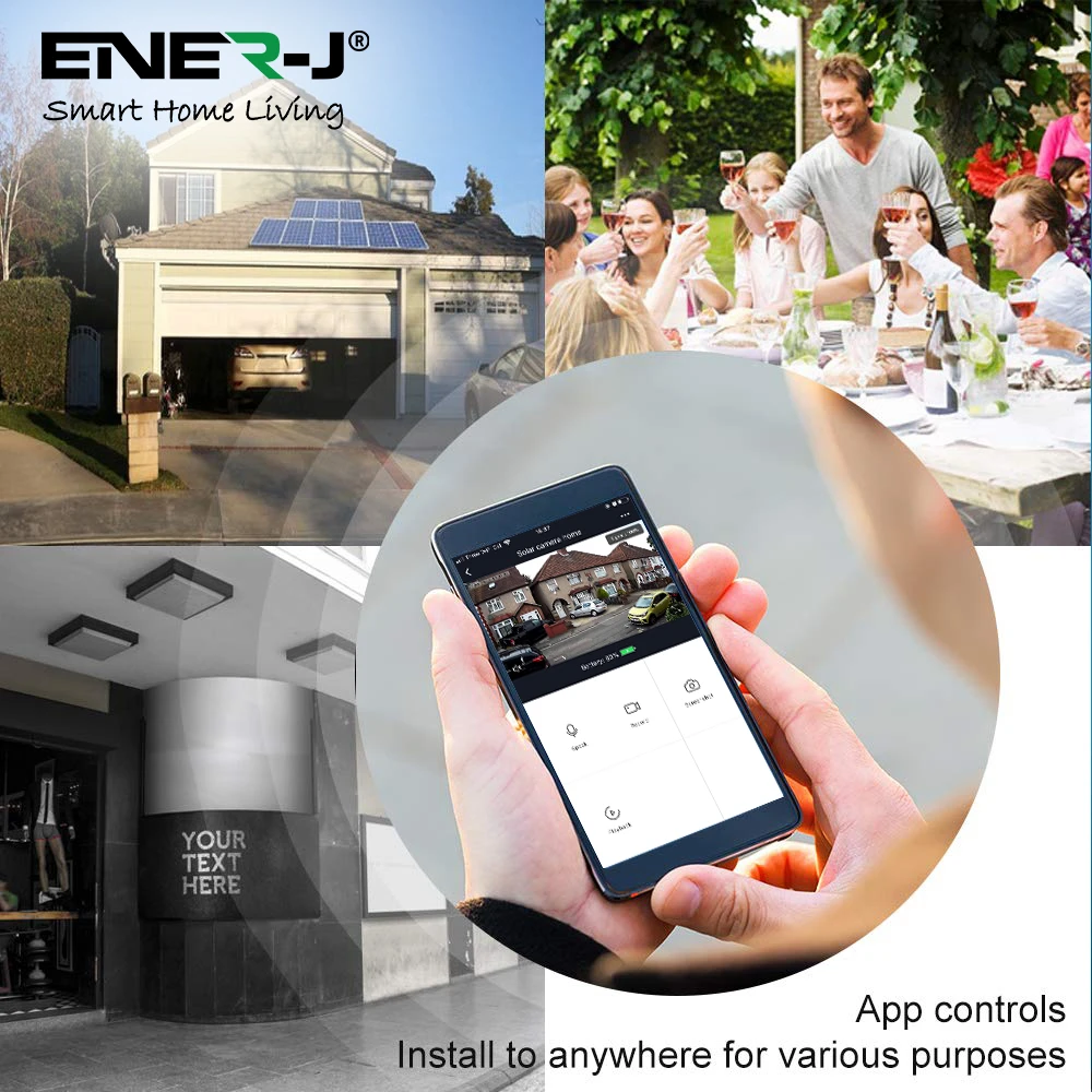 Ener-J IPC1024 Smart Solar Powered Wireless Outdoor IP Camera 1080P - Image 3