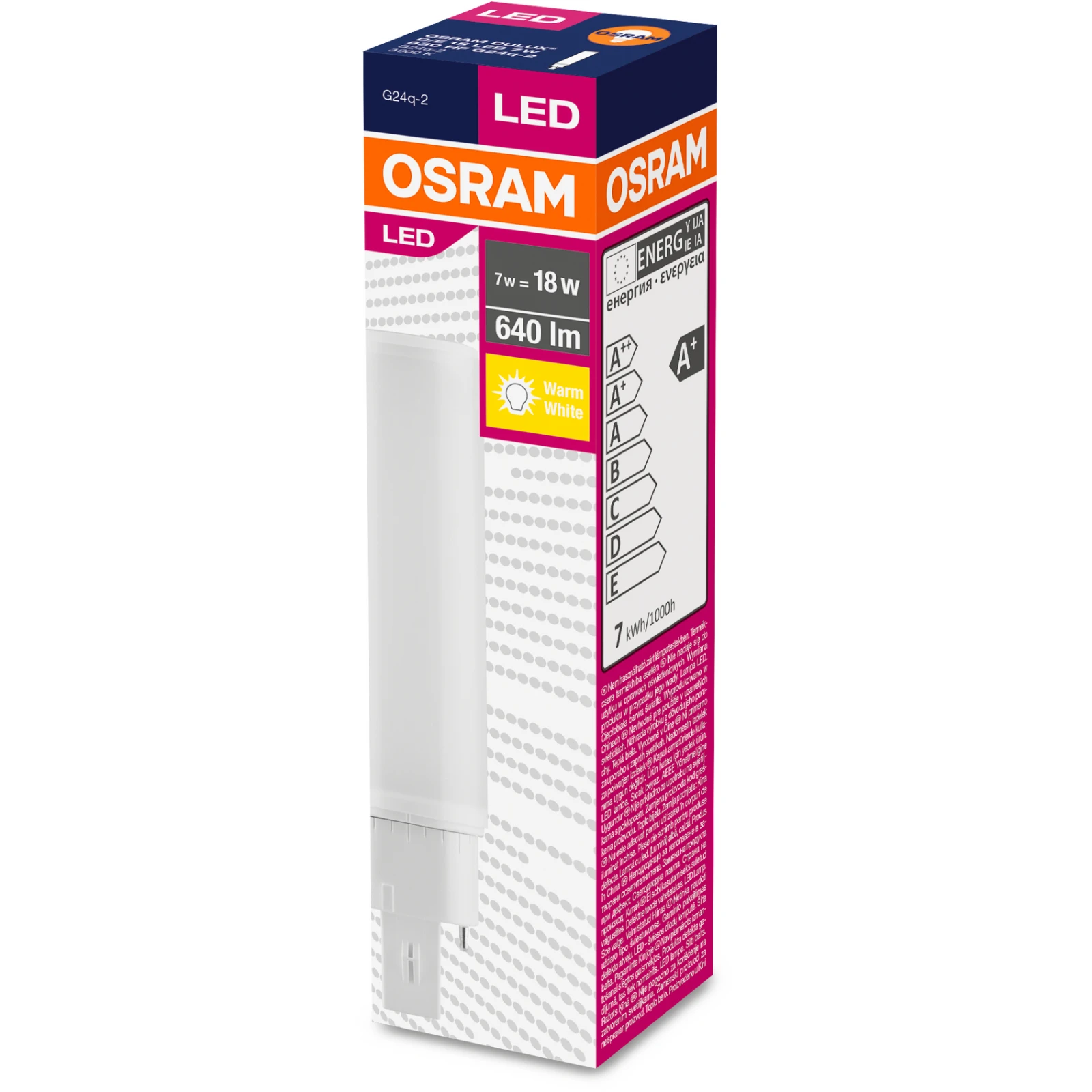 Osram Dulux D/E LED HF & AC Mains 7W 3000K - Image 3