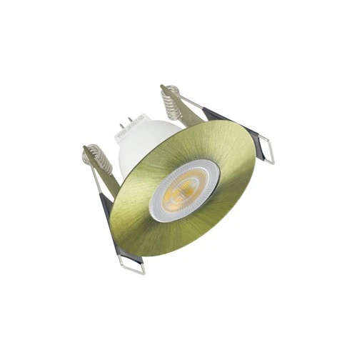 Evofire Mini Fire Rated Downlight 45mm Cutout IP65 Antique Brass Round Integral - Image 4