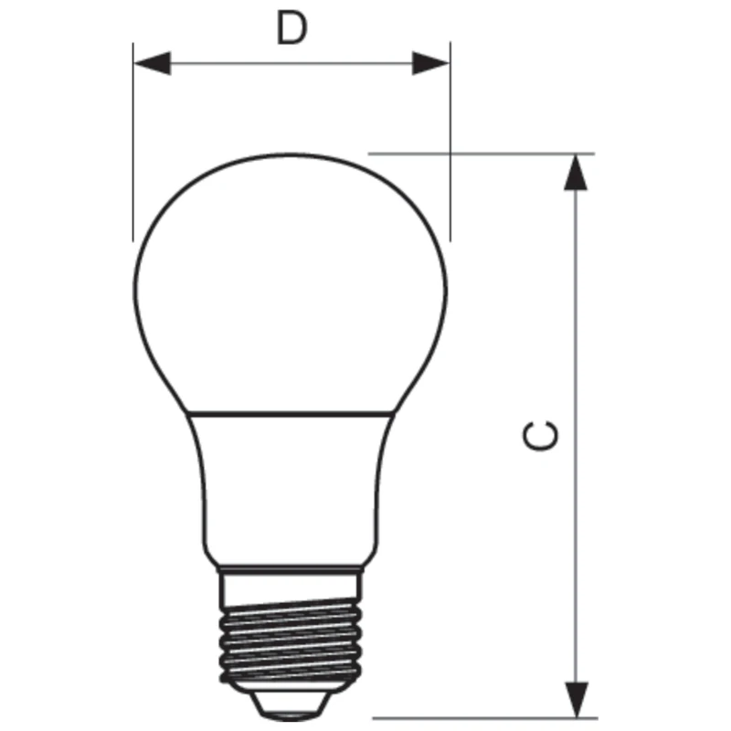COREPRO LED FROSTED GLS BULB 5W 40W E27 ES 840 COOL WHITE NON-DIMMABLE - Image 4