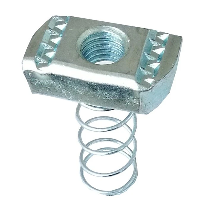 M8 Long Spring Channel Nuts BZP - Image 3