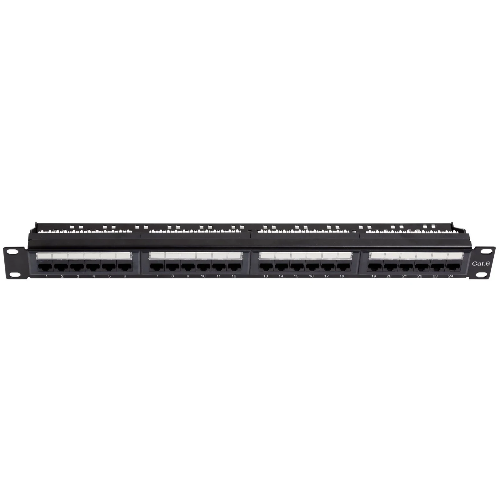 Gigamedia INITIO 24P Patch Panel C6 UTP IDC 180 Type 1U Black - Image 3